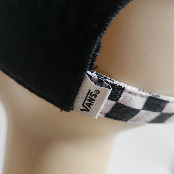 Vans x SpongeBob Court Side Dad Black White Checkered Hat Cap - Picture 11 of 15